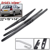 Enlife Wiper Front &amp; Rear Wiper Blades Set For Toyota Corolla hatchback E12 2001 - 2006 Windshield Windscreen Window 22"19"14"