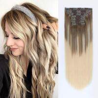 Kayla Full Free Shiipping zilian Remy Clip in Hair Extensions Human Hair 100 Real Natural Hairpiece Clips On 120G 14 To 22