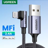 ระบบ USB Ugrean Mfi ชาร์จเร็ว2.4A สายเคเบิลหลอดไฟสายชาร์จแบตเตอรี่ Ipad โทรศัพท์มือถือสำหรับ14 13 12 Pro Max สายสำหรับข้อมูล