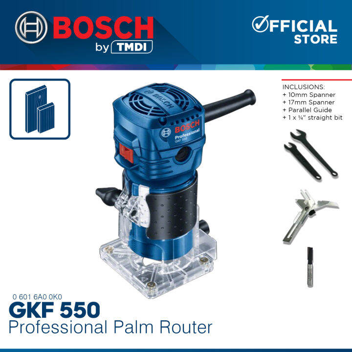 BOSCH Professional Palm Router / Trimmer 550W COC GKF 550 + FREE 1