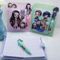 【LZ】☜  Anime Demon Slayer Notebook Kimetsu No Yaiba Kamado Tanjirou Nezuko Diário Agenda Bloco de Notas Escola Kids Papelaria Presente