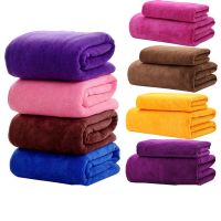 ▼◎ Quick Dry Microfiber Bath Towel Multicolor Silky Soft Bath Towel Thickened Towel