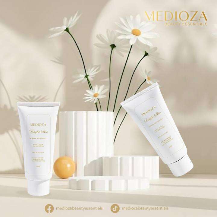 Medioza Brigth Skin Lotion, Moisturizer, With Sun Screen Spf30 