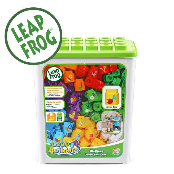 leapfrog-leapbuilders-81-piece-jumbo-blocks-box-ตัวต่ออิเล็กทรอนิกส์ที่สร้างขึ้นเพื่อการเรียนรู้-ราคา-1790-บาท