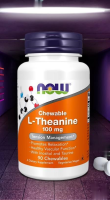 L-Theanine w/ Taurine 100 mg 90 Chewable Tablets by NOW FOODS