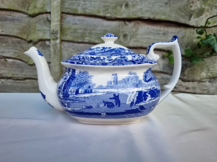 Spode Blue Italian Teapot Lazada