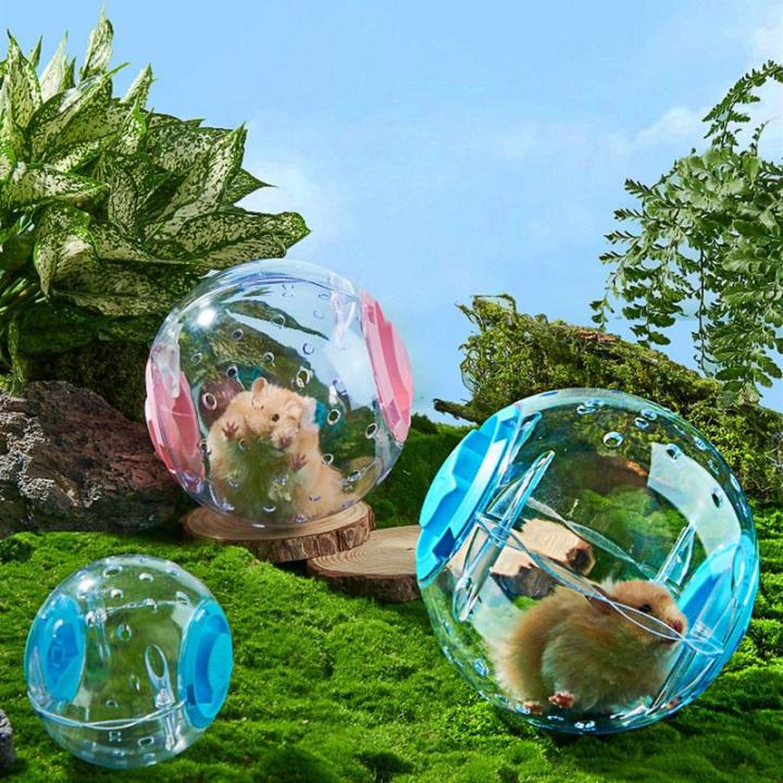 ลูกบอลหนูแฮมสเตอร์7นิ้วลูกบอลล้อสำหรับ-dwarf-hamster-ของเล่นออกกำลังกายโปร่งใส-gerbil-และ-guinea-pig-ลูกบอลออกกำลังกาย-silent-breathable