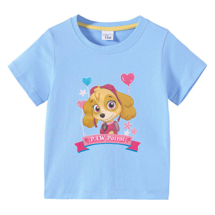 paw-patrol-เสื้อแขนสั้นสำหรับเสื้อยืดตัวบนผ้าฝ้าย-เสื้อกล้ามลายการ์ตูนแขนสั้นสำหรับฤดูร้อนเด็กเด็กผู้ชายเด็กผู้หญิง0000