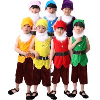 {AH Department Store}Seven Dwarfs เครื่องแต่งกายสำหรับเด็กชุดคริสต์มาสเด็กฮาโลวีน Carnival คอสเพลย์เสื้อผ้า Performance