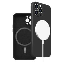 [Woo Fashion Case] สุดหรู Magsafe เคสโทรศัพท์ชาร์จไร้สายสำหรับ iPhone 14 13 12 11 Pro Max Plus ที่ครอบปกป้องเลนส์แบบแม่เหล็กอ่อนเคลือบด้าน