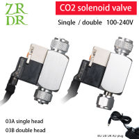 ตู้ปลาอุณหภูมิต่ำ CO2ตู้ปลาโซลินอยด์วาล์วอินพุต AC110-240V เอาต์พุต DC12V ใช้สำหรับระบบปรับ CO2ในตู้ปลา