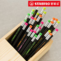 4แพ็ค Stabilo สีดำไม้ดินสอเขียนและวาด4918พราวสีดำ Le ปลอดสารพิษเขียนเครื่องเขียนที่มียางลบสีน่ารัก