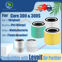 ? ต้นฉบับ แล้วก็ ของแท้ ? สำหรับ แผ่นกรอง ไส้กรองอากาศ Levoit Core 300 &amp; Core 300S air purifier Filter HEPA&amp;Active Carbon 2in1 ส้กรองเครื่องฟอกอากาศแบบเปลี่ยน แผ่นกรองอากาศ เครื่องฟอกอากาศ รุ่น Nano Protect กรองฝุ่น PM2.5 กำจัดอนุภาคขนาด 0.3 ไมครอนได้ 9