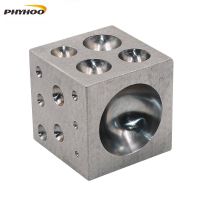 High carbon steel square base ball punching tools bell production jewelry production tools Six sides pit iron