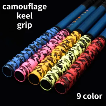 Comfortable Pu Camouflage Badminton Racket Hand Glue Sweat-absorbent  Non-slip Wear-resistant Handle Winding Strap For Tennis Clap 