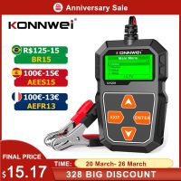 ZZOOI KONNWEI KW208 Car Battery Tester 12V Motorcycle Battery Analyzer 100-2000 CCA Power Load Plug Charging Cranking System Test SUV