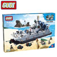 ProudNada Toys ของเล่นเด็กชุดตัวต่อเลโก้ชุดเรือรบทหาร(กล่องใหญ่สุดคุ้ม) GUDI MARINE CORPS THE BISON HOVERCRAFT928 PCS 8027