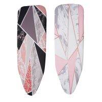 2Pcs 140X50CM Fabric Marbling Ironing Board Cover Protective Press Iron Folding - 1 &amp; 3