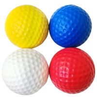 New Brand Free Shipping 50 pcs/bag Red Indoor Outdoor Training Practice Golf Sports Elastic PU Foam Balls