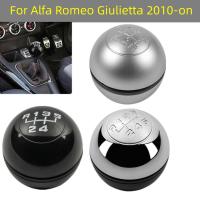 56ความเร็วเกียร์รถเกียร์ Shift Knob Lever Shifter Stick Handball สำหรับ Alfa Romeo Giulietta 2010 2011 2012 2013 2014 2015