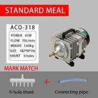 Hailea Aco 308 Aco 318แอร์คอมเพรสเซอร์แม่เหล็กไฟฟ้าพกพาได้ปั๊มลมปลาคราฟแบบตู้ปลาทรงฟองสบู่เครื่องฟอกอากาศในบ่อน้ำ HAILEA Aco 318 45W _ AU อะแดปเตอร์ปลั๊ก