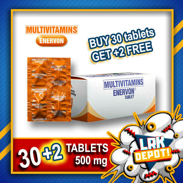Enervon Multivitamins (32 tablets) BUY 30 GET 2 FREE (30s + 2 in foil