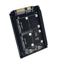 ﹍ Dual mSATA to SATA Adapter mSATA to 2.5 SATA 3.0 6Gbps Converter Card Board Socket LED Indicator mSATA SSD to 2.5 39; 39; SATA 3 Riser