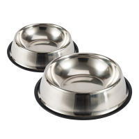 Stainless Steel Dog Bowl Non-slip Durable Anti-fall Dogs Feeding Bowls for Small Medium Dogs Cat Placemat Feeder Product