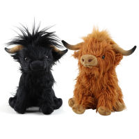 จำลอง Highland วัว Peluche ของเล่น Kawaii Yak สัตว์ตุ๊กตาตุ๊กตานุ่มยาว Hairy Highland วัวของเล่นของขวัญสร้างสรรค์สำหรับเด็ก