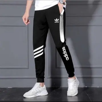 Adidas pants side button casual loose trousers Mens Fashion Bottoms  Trousers on Carousell