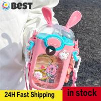 Kitchenware Cute Girl Outdoor Bottle Elastic Straw Childrens Water Cup Creative Square Soft Creative Square Baby Kettle Outdoor