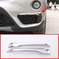 2 Pcs For BMW X1 F48 2016-2019 Front Head Fog Lamp Cover Trim Molding Front Fog Light Eyebrow Trim Car Essories External