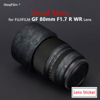 Fuji GF80 F1.7 80 1.7ฝาครอบเลนส์ผิวสำหรับ Fujifilm GF80mm F1.7 R WR เลนส์ Decal Protector Coat Wrap สติกเกอร์ฟิล์ม