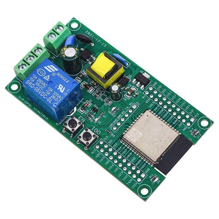 yf-powered-esp32-wifi-bluetooth-ble-single-relay-module-development-board-i-o-port-uart-program-downloadport-byte-flash