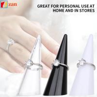 ZAN 1/5PCS พลาสติก รูปทรงนิ้วมือ สีขาวสีดำโปร่งใส การแสดงเครื่องประดับ ผู้จัดงานอัญมณี ผู้ถืออะคริลิก ขาตั้งโชว์แหวน