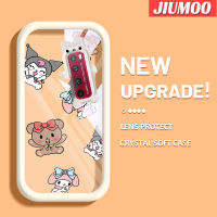 เคส JIUMOO สำหรับ Huawei Nova 7 Pro,เคสกันกระแทกกล้องกรอบเคสใส่ Tpu น่ารักหมีน้อยน่ารักและกระต่ายน้อย