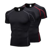 Running Shirts Men Summer Compression T shirts Sportswear Short Sleeve Jersey Gym Fitness T shirt Training Workout Sport T Shirt
