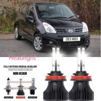 หลอดไฟหน้ารถยนต์ LED LAI 40w 6000k สีขาว สําหรับ nissan PIXO(UAO)2009-2023 2PCS