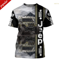 New！2023！Jeep penuh sublimasi mencetak T-shirt pria High quality products （Freeprinting of names）