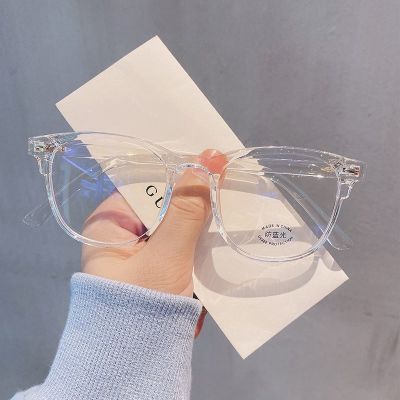 แว่นตา เกาหลีใต้แว่นกันแสงสีฟ้า แฟชั่นแว่นสายตาสั้นกรองแสงสีฟ้า&nbsp;แว่นตาแฟชั่นย้อนยุค
