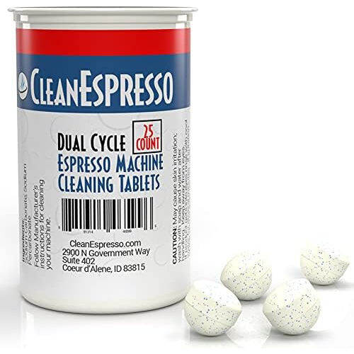 (25 Pack) CleanEspresso Dual Cycle Espresso Machine Cleaning Tablets