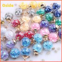 OSIDE 20pcs ตกแต่งคริสต์มาส แฟชั่น เครื่องประดับทำเอง ต่างหูสร้อยข้อมือ แฮนด์เมด ล็อคสายลูกปัด คริสตัล รูปดาวห้าแฉก ลูกบอลเมจิก 16 มม. ลูกปัดแก้วใส