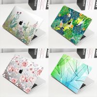 ใบไม้เขตร้อนดอกไม้เคสมือถือคริสตัลแข็ง Lucency เคสสำหรับ Macbook Pro 13 15 Air 11 12 13นิ้ว2020 A2338 A2251 A1932 A1466 A2179