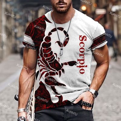 Mens T-shirt Unisex Scorpion Graphic 3D Print Summer Top Short Sleeve Round Neck Fashion Casual T-shirt Camo
