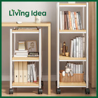 Living idea ชั้นวางของ DIY ชันวางมีล้อลากพร้อมตัวล็อคล้อ มี 2 สี พร้อมจัดส่ง