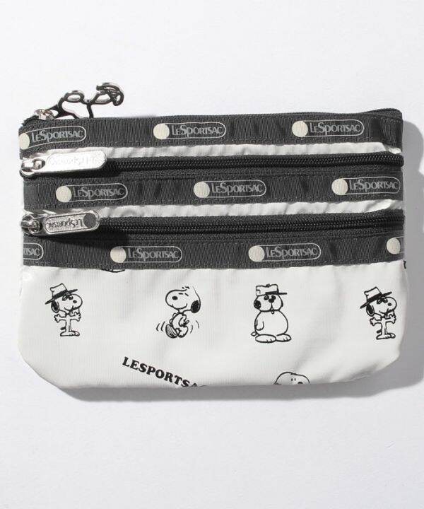 li-shibao-ใหม่กระเป๋าคลัทช์จำกัด-snoopy-กระเป๋าเงินเหรียญกระเป๋าเครื่องสำอาง7158สนูปี้สีขาว