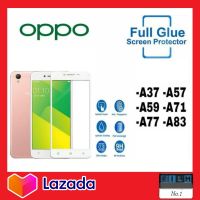 ฟิล์มกระจก ฟิมเต็มจอ ฟิลม์กระจกนิรภัย กันรอย กันแตก ฟิลม์9D OPPO A37 A57 A59 A71 A77 A83