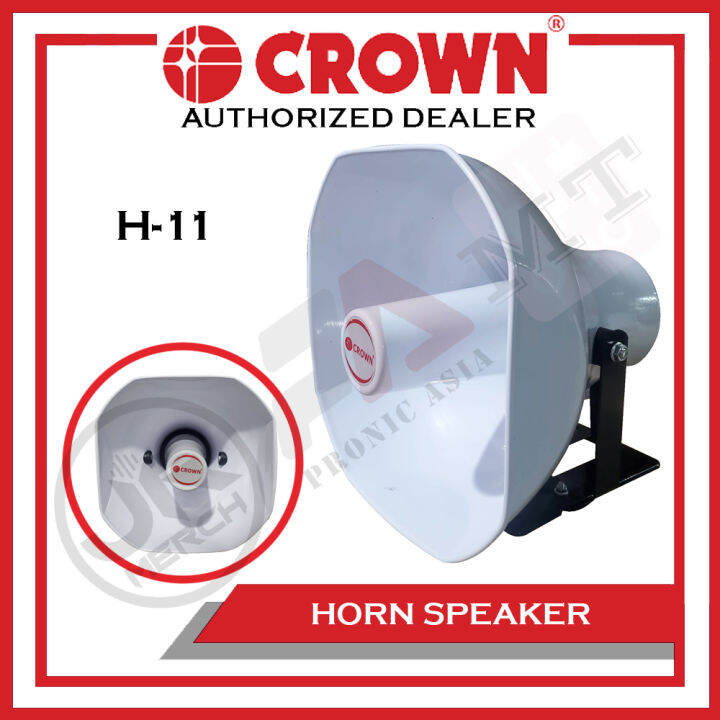 Crown (H11) Horn Speaker 180 watts 16 ohms 11x11" Trumpet Horn Speaker