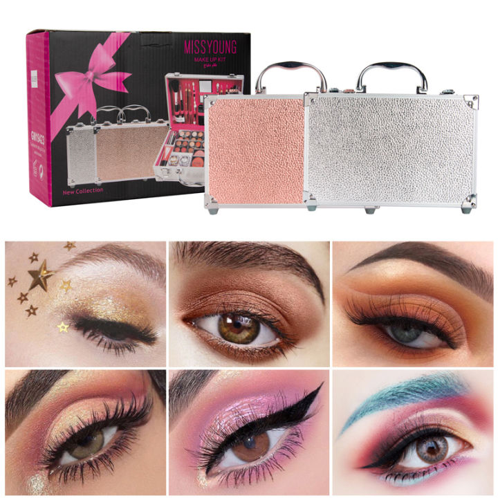 makeup-kit-makeup-set-box-professional-makeup-full-suitcase-makeup-set-makeup-for-women-lipstick-makeup-brushes-set-tslm1