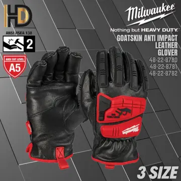 Buy Milwaukee Impact Cut Level 5 Nitrile Work Gloves M, Gray, Red, Black
